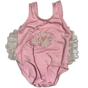 Vintage Carter's Pink Fish Bathing Suit Made in USA